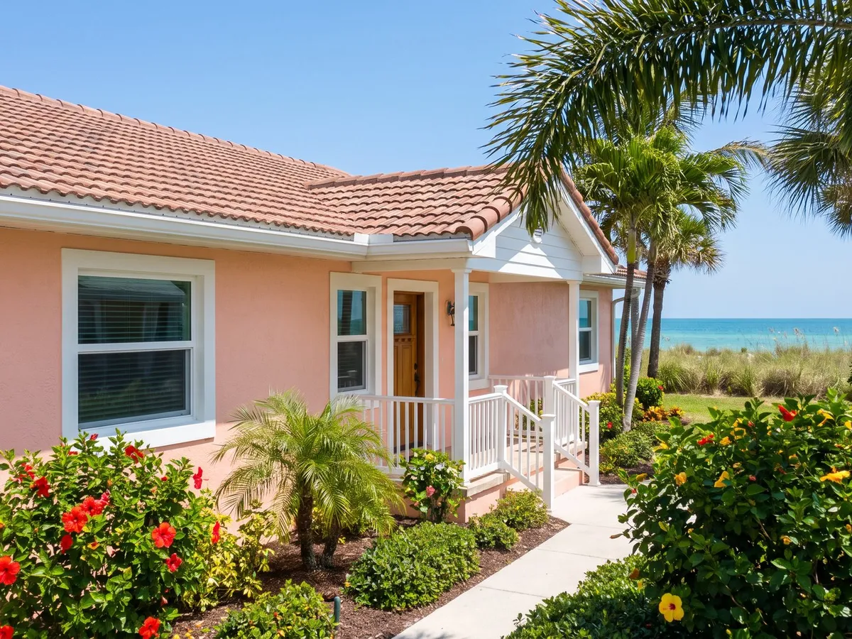 Freshly painted Florida home exterior in Indialantic, FL by Pro Touch Painting