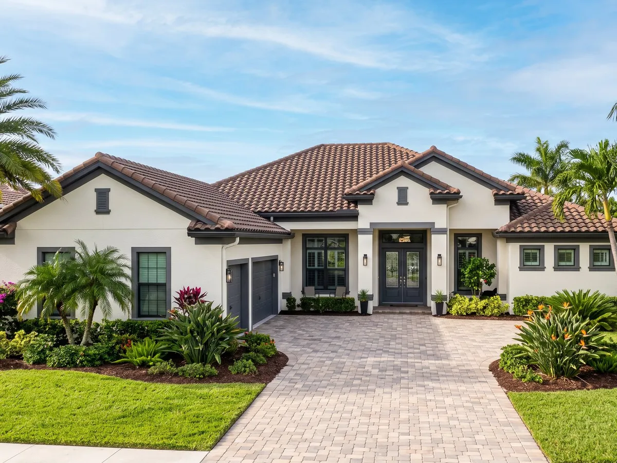 Freshly painted Florida home exterior in Melbourne, FL by Pro Touch Painting
