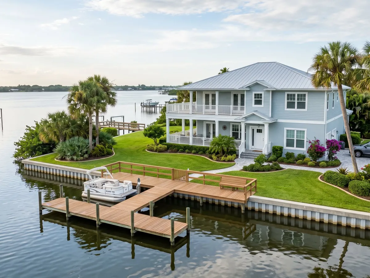 Freshly painted Florida home exterior in Merritt Island, FL by Pro Touch Painting